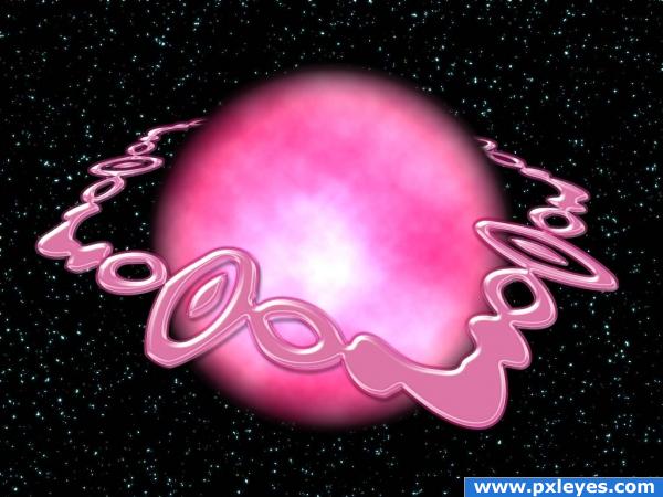 Girly Pink Planet